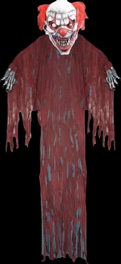 12' "Evil Clown" Hanging Halloween Decoration 3 12' "Evil Clown" Hanging Halloween Decoration
