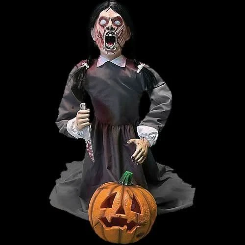 36" Lunging Pumpkin Carver Animated Halloween Prop 3 36" Lunging Pumpkin Carver Animated Halloween Prop