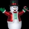 Airblown Giant Luxe Snowman Inflatable Prop -The Horror Dome Store airblown giant luxe snowman inflatable prop 15813457477680