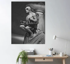 Alien Mind Control Poster -The Horror Dome Store alien mind control poster 29931189993520