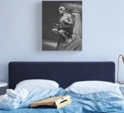 Area 51 Alien Canvas Print -The Horror Dome Store area 51 alien canvas print 29934371471408