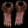 "Brown Werewolf Shoe Covers" Halloween Costume Accessory -The Horror Dome Store brown werewolf shoe covers halloween costume accessory 14160918020144