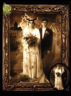 "Changing Portrait - Mr. And Mrs. Gruel" Hanging Halloween Decoration