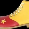 "Clown Shoes - Red/Yellow" Deluxe Halloween Costume Shoes -The Horror Dome Store clown shoes red yellow deluxe halloween costume shoes 14203840397360