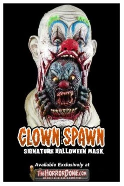 "Clown Spawn" HD Studios Pro Mask -The Horror Dome Store clown spawn hd studios pro halloween mask 28753797382192