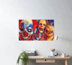 Clownin Around Poster -The Horror Dome Store clownin around poster 29931445649456