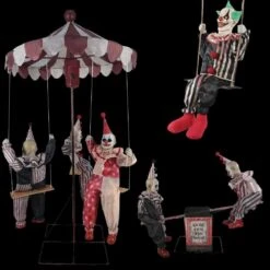 New Products 2 "Clowns" Electric Animated Halloween Props - Package Deal