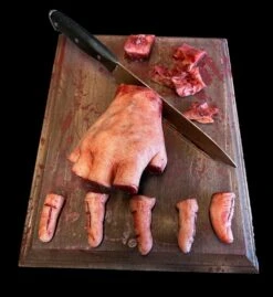 New Products -The Horror Dome Store cutting board with magnetic fingers human body part halloween prop 31359094292528