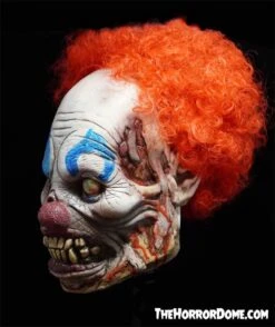 "Decomposing Damien The Clown" HD Comfort Mask -The Horror Dome Store decomposing damien the clown hd studios comfort fit halloween mask new for 2020 15326368792624