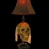 "Desk Lamp With Life-size Corpse Head And Antique Shade" Haunted House Lighting -The Horror Dome Store desk lamp with life size corpse head and antique shade haunted house lighting 14363813249072