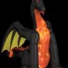 "Dragon With Projection And Fire" Air-blown Inflatable Halloween Decoration 2 "Dragon With Projection And Fire" Air-blown Inflatable Halloween Decoration -The Horror Dome Store dragon with projection and fire air blown inflatable halloween decoration 14358017769520