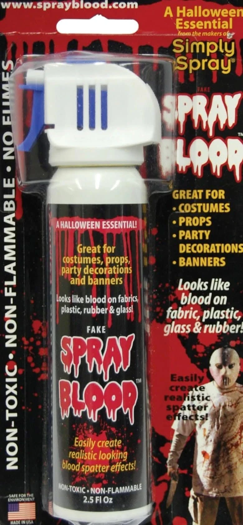 "Fake Blood Aerosol Spray" Halloween Costume Accessory 3 "Fake Blood Aerosol Spray" Halloween Costume Accessory