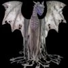 "Winter Dragon" Electric Animated Halloween Prop -The Horror Dome Store fire breathing dragon electric animated halloween prop 28436584333360