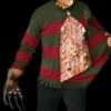 "Freddy Krueger Sweater - Chest Of Souls" Offical Movie Halloween Costume -The Horror Dome Store freddy krueger sweater chest of souls offical movie halloween costume 8179461505
