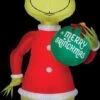 Giant Airblown Grinch With Ornament -The Horror Dome Store giant airblown grinch with ornament 29123582591024