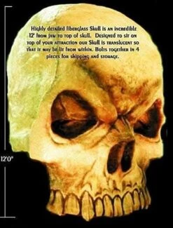 "Giant Skull" Haunted House Facade