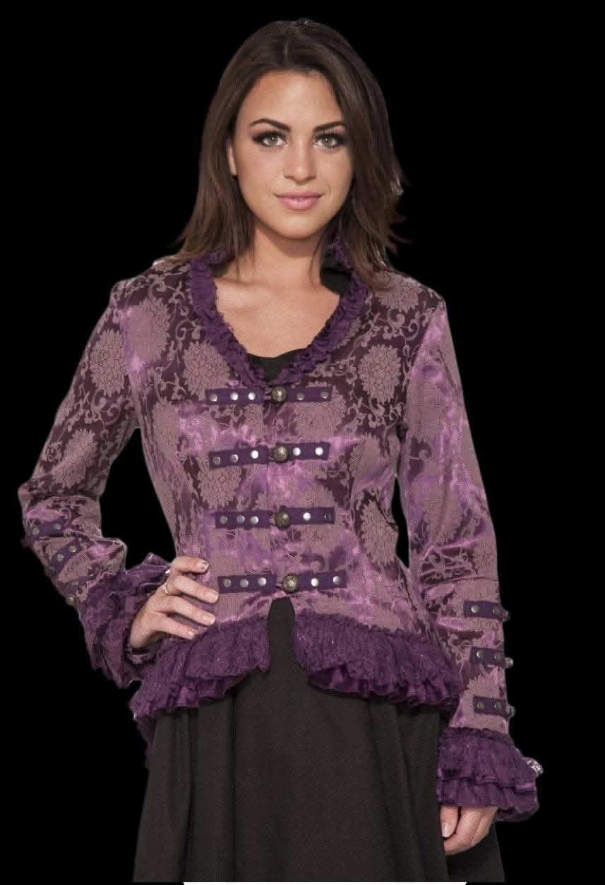 "Gothic Ghostly Jacket In Purple" HD Hollywood Costume 3 "Gothic Ghostly Jacket In Purple" HD Hollywood Costume