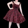 "Gothic Ghoul Dress In Red" HD Hollywood Costume -The Horror Dome Store gothic ghoul dress in red hd studios hollywood halloween costume 14209922334768