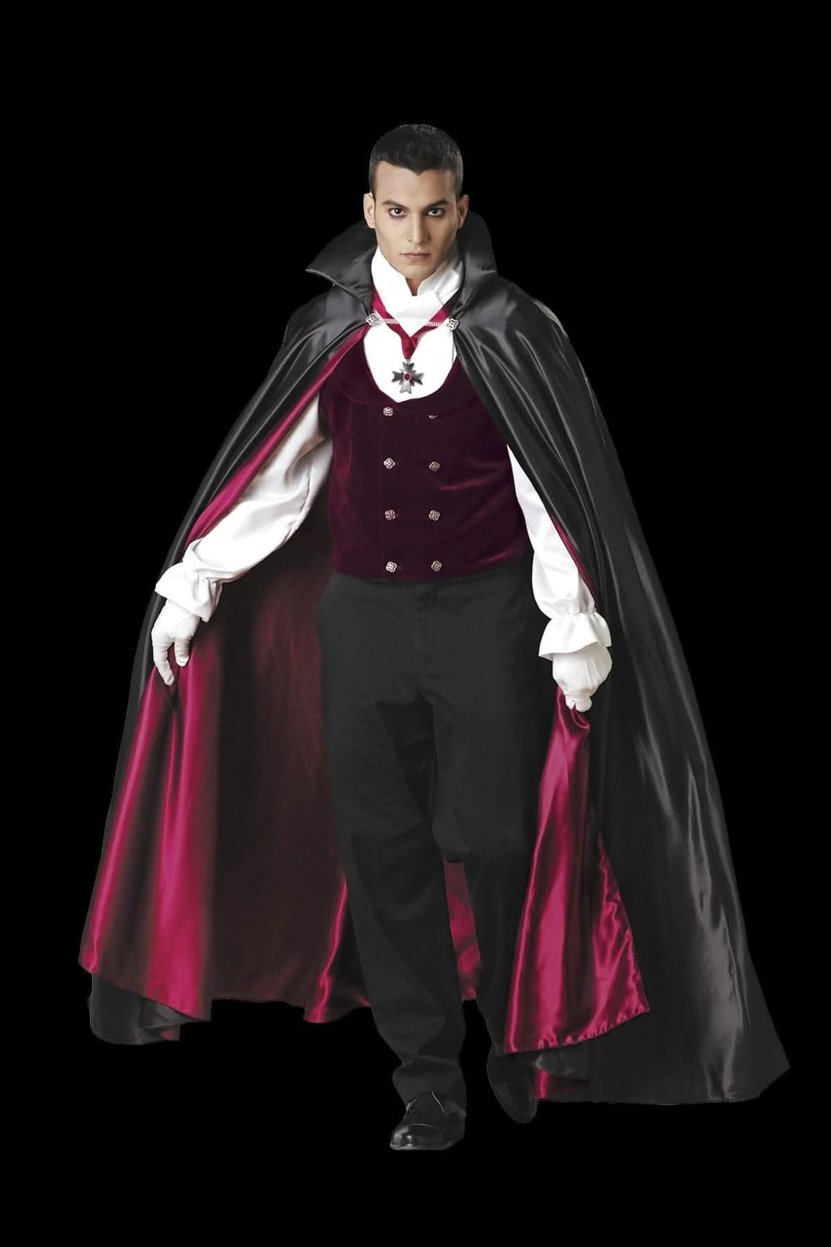 "Gothic Vampire With Teeth" Costume (Adult Size) 3 "Gothic Vampire With Teeth" Costume (Adult Size)