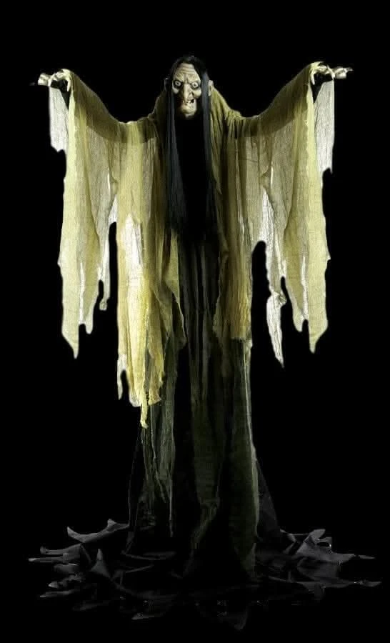 "Hagatha The Towering Witch" Electric Animated Halloween Prop 3 "Hagatha The Towering Witch" Electric Animated Halloween Prop
