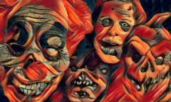 Horror Faces Poster -The Horror Dome Store horror faces poster 29931580817456