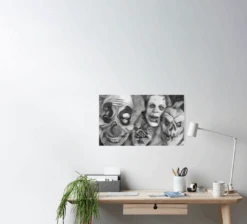 Horror Faces Poster -The Horror Dome Store horror faces poster 29931585634352