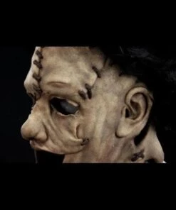 "Leather Hood" Silicone Mask -The Horror Dome Store leather hood silicone halloween mask with hair 20360382593