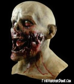 "Lockjaw Zombie" HD Studios Pro Mask -The Horror Dome Store lockjaw zombie hd studios pro halloween mask 28664841175088