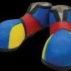 "Multi-Color Clown Shoes - Latex" Halloween Costume Accessory -The Horror Dome Store multi color clown shoes latex halloween costume accessory 28425675767856