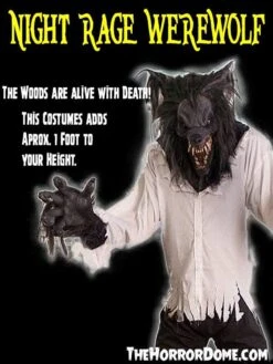 "Night Rage" HD Studios Costume -The Horror Dome Store night rage werewolf hd studios night terror halloween costume 28731851538480