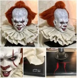 "Pennywise IT" Collector's Bust Halloween Decoration - Limited Run Of 30 Units -The Horror Dome Store pennywise it collector s bust halloween decoration limited run of 30 units 2317521748001