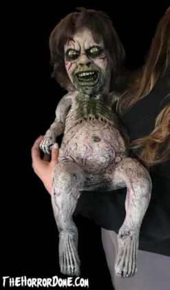 "Possessed Baby" HD Studios Halloween Puppet Prop -The Horror Dome Store possessed baby hd studios halloween puppet prop 28753461248048