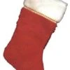 "Red Plush Stocking" Christmas Decoration -The Horror Dome Store red plush stocking christmas decoration 8179510145