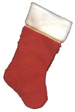 "Red Plush Stocking" Christmas Decoration