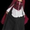 "Red Riding Hood" Deluxe Costume -The Horror Dome Store red riding hood deluxe women s halloween costume 14919736393776