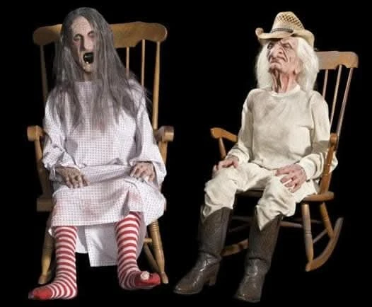 "Rocking Grandma And Grandpa" Electric Animated Halloween Props - Package Deal 3 "Rocking Grandma And Grandpa" Electric Animated Halloween Props - Package Deal