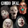 "Severed Heads Halloween Props" - 5x Package Deal -The Horror Dome Store severed heads halloween props 5x package deal 28845755400240