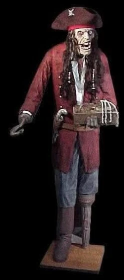 "Shaking Captain Flog'em" Animated Pirate Halloween Prop