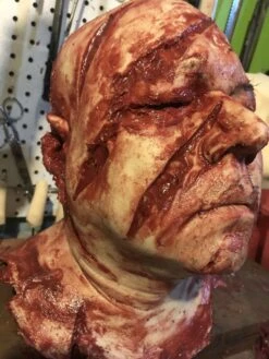 "Silicone Severed Head" Gory Halloween Prop -The Horror Dome Store silicone severed head gory halloween prop 11948591939632