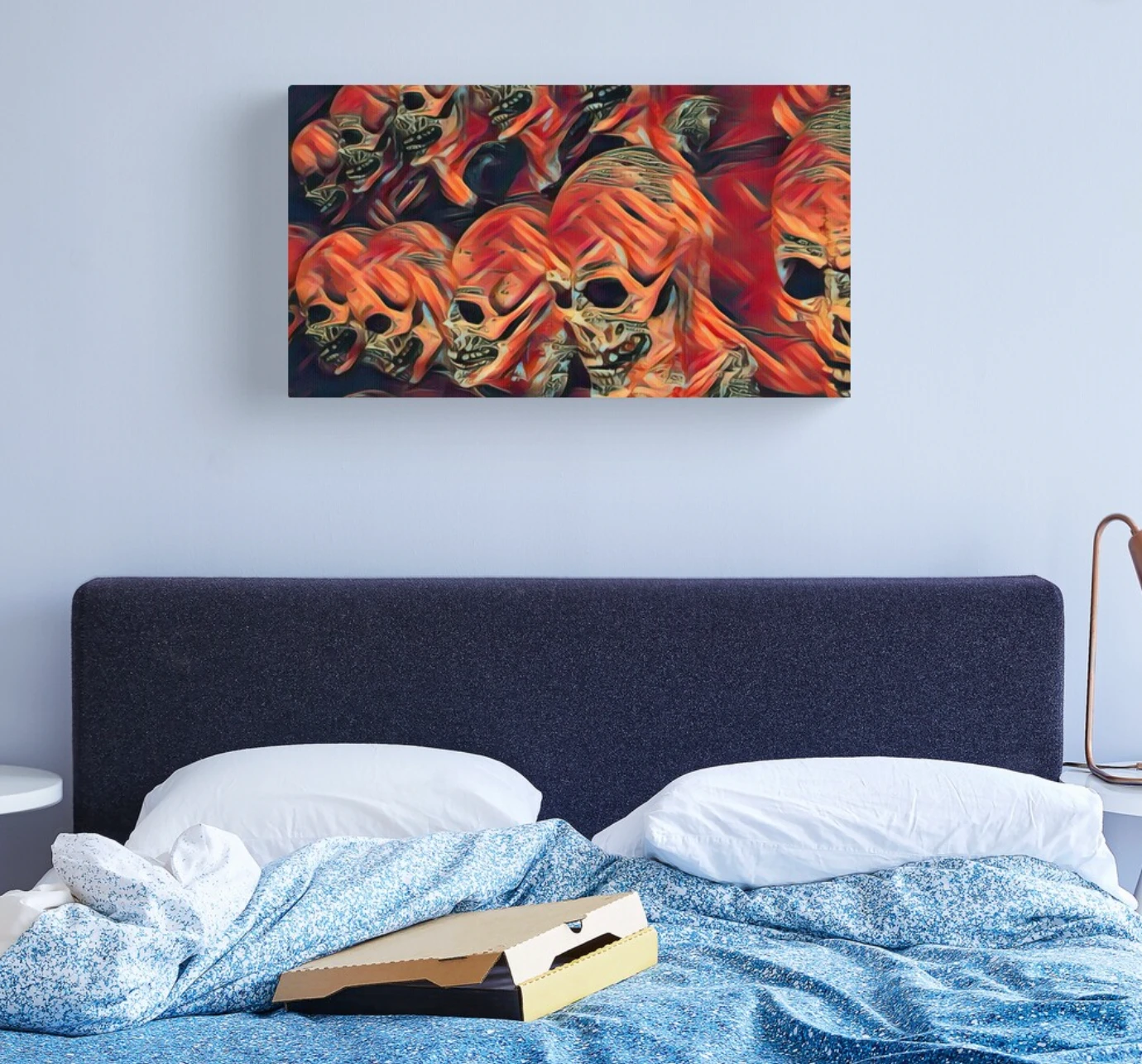 Skull Canvas Print 4 Skull Canvas Print - Image 2