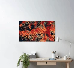 Skull Poster -The Horror Dome Store skull poster 29931462164528