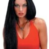"Straight Black" Halloween Wig - 24' -The Horror Dome Store straight black halloween wig 24 28432954916912