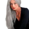 "Straight Grey Witch" Halloween Wig - 24" 2 "Straight Grey Witch" Halloween Wig - 24" -The Horror Dome Store straight grey witch halloween wig 24 28732076294192