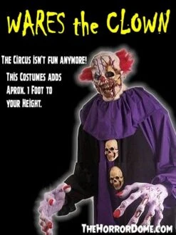 "Wares The Clown" HD Studios Costume 11 "Wares The Clown" HD Studios Costume -The Horror Dome Store wares the clown hd studios night terror halloween costume 14335151439920