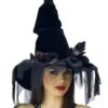 "Witch" Deluxe Halloween Costume Hat 2 "Witch" Deluxe Halloween Costume Hat -The Horror Dome Store witch deluxe halloween costume hat 8179903489
