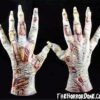 "Zombie Skeleton Hands" Halloween Costume Gloves -The Horror Dome Store zombie skeleton hands halloween costume gloves 28753487855664