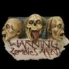 "Zombie Wall Plaque - 3 Faced" Hanging Halloween Decoration